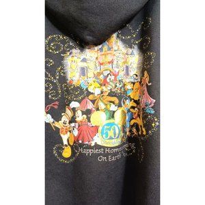 Vintage 2005 Disneyland Resort 50th Anniversary Mickey Mouse Hoodie SMALL Black